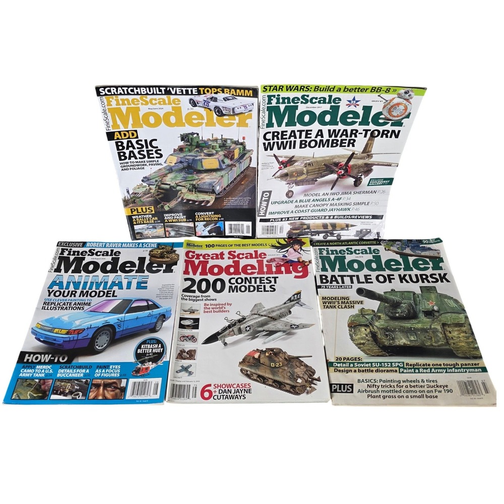 FineScale Modeler Magazine Lot of 5 Battle‎ of Kursk WWII 2017-2024